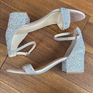 Betsey Johnson Sparkling Rhinestone Heels